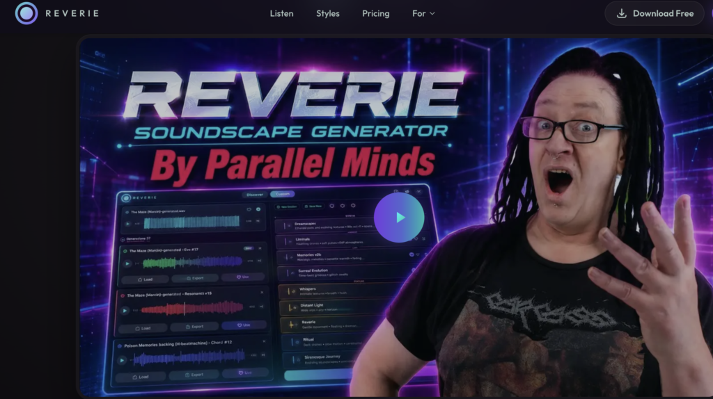 Reverie.fm music streaaming app